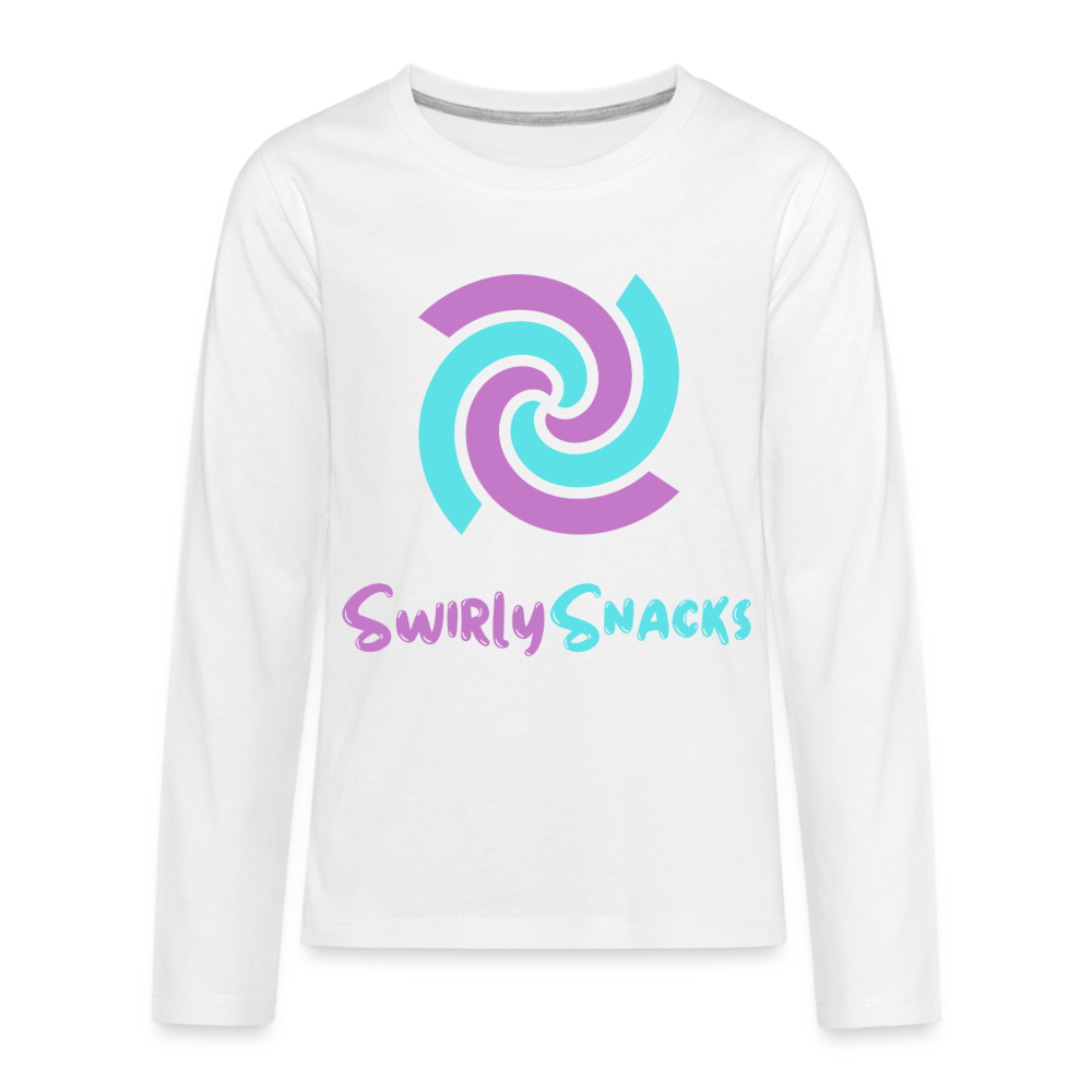 Kids' Premium Long Sleeve T-Shirt - white