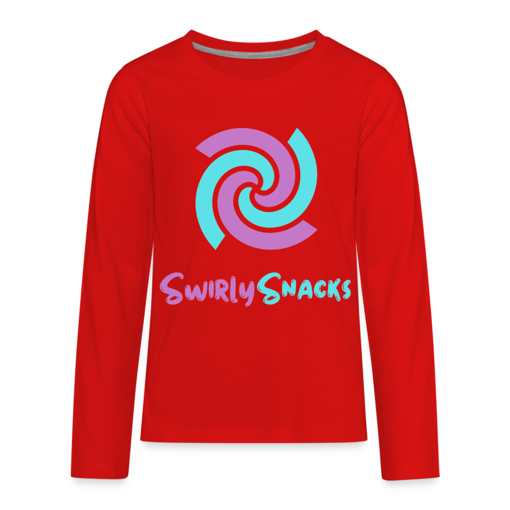 Kids' Premium Long Sleeve T-Shirt - red