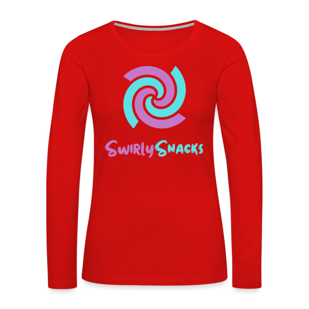 Women's Premium Long Sleeve T-Shirt - red